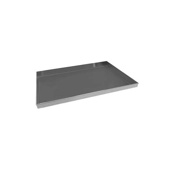 Teglia piana in alluminio pieno - 40x30 cm - bordo 2 cm