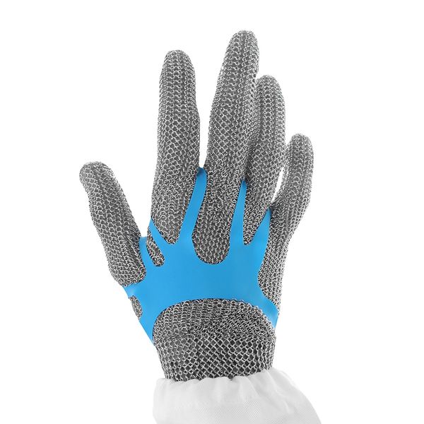 Tensionatore blu in poliuretano per guanti antitaglio