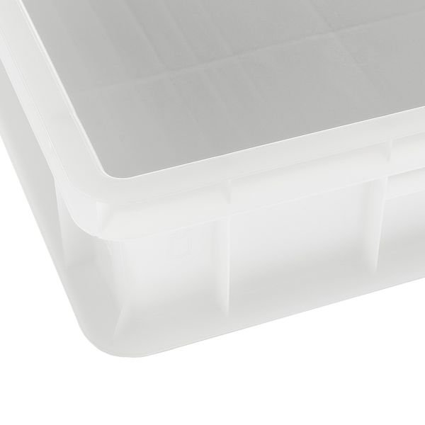 Cassetta agricola impilabile in plastica (PP) robusta ad uso alimentare di  dimensioni esterne 530 L x 360 P x 310 H mm, capacità 40 litri con fondo