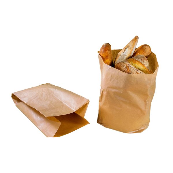 Sacchetti in carta avana per incartare pane e alimenti